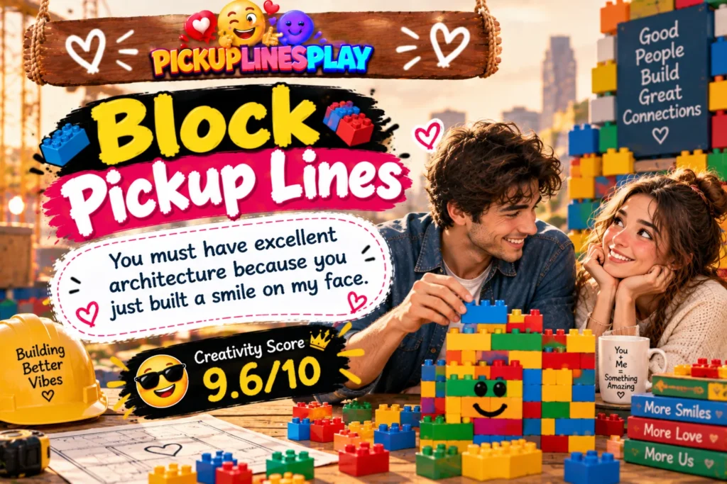 Block Pickup Lines