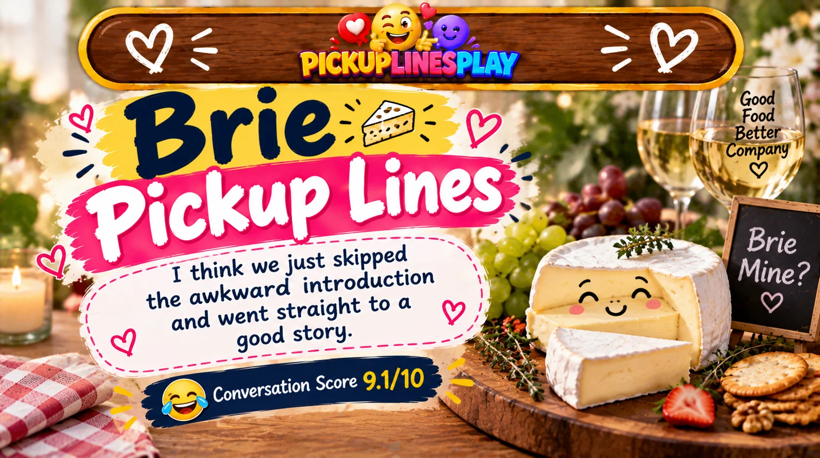 Brie Pickup Lines