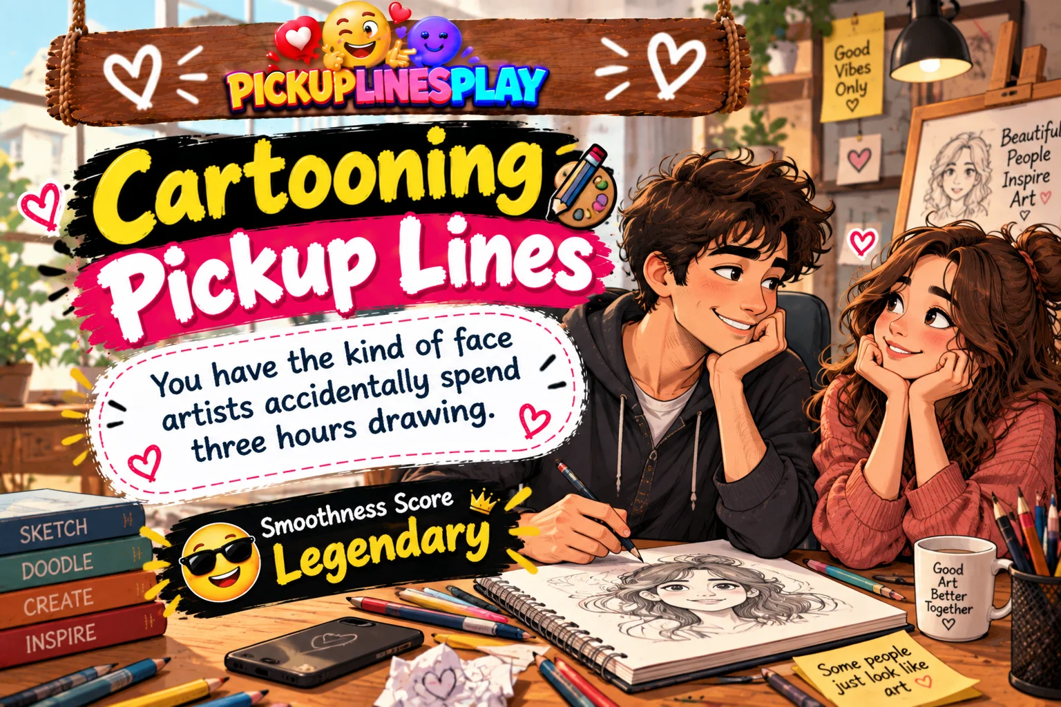 Cartooning Pickup Lines